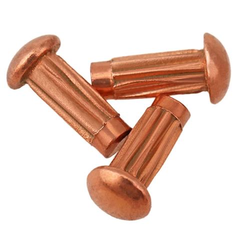 solid copper rivets